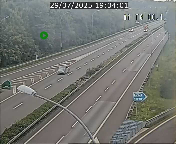 Traffic live webcam Luxembourg Grevenmacher - A1 direction Luxembourg - BK 30.1