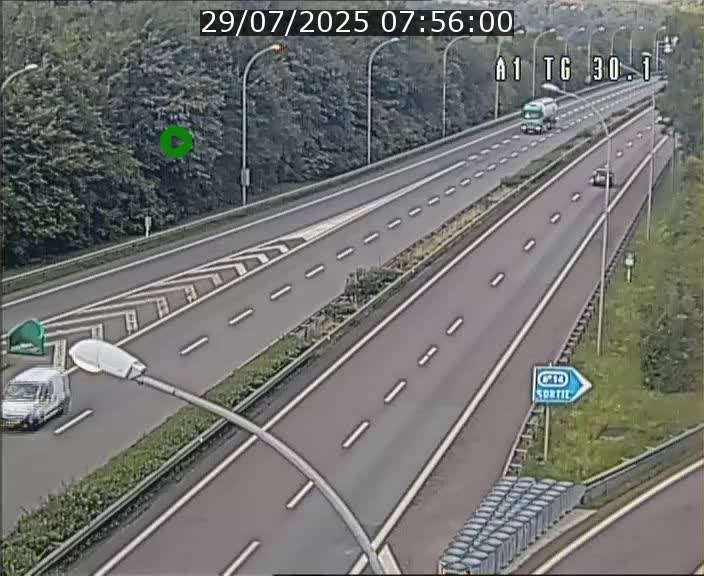 Traffic live webcam Luxembourg Grevenmacher - A1 direction Luxembourg - BK 30.1