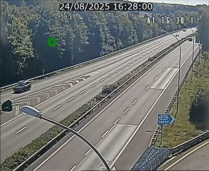 Traffic live webcam Luxembourg Grevenmacher - A1 direction Luxembourg - BK 30.1