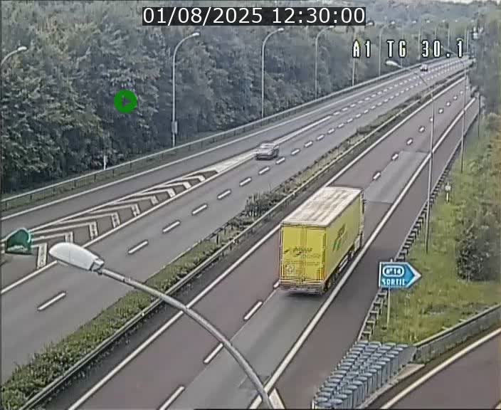 Traffic live webcam Luxembourg Grevenmacher - A1 direction Luxembourg - BK 30.1