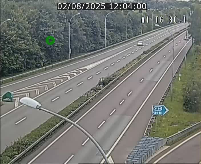 Traffic live webcam Luxembourg Grevenmacher - A1 direction Luxembourg - BK 30.1