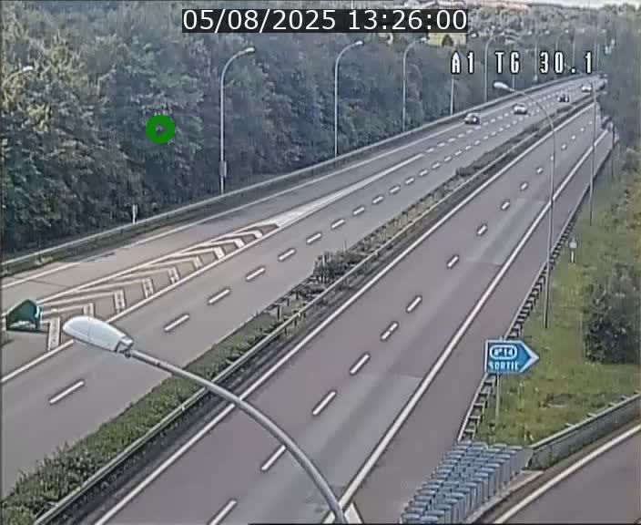 Traffic live webcam Luxembourg Grevenmacher - A1 direction Luxembourg - BK 30.1