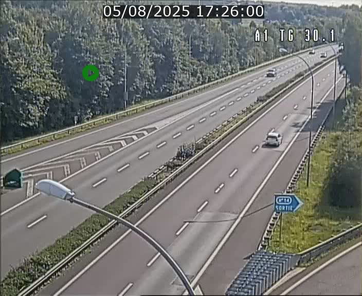 Traffic live webcam Luxembourg Grevenmacher - A1 direction Luxembourg - BK 30.1