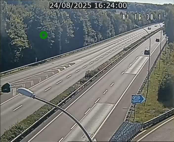 Traffic live webcam Luxembourg Grevenmacher - A1 direction Luxembourg - BK 30.1