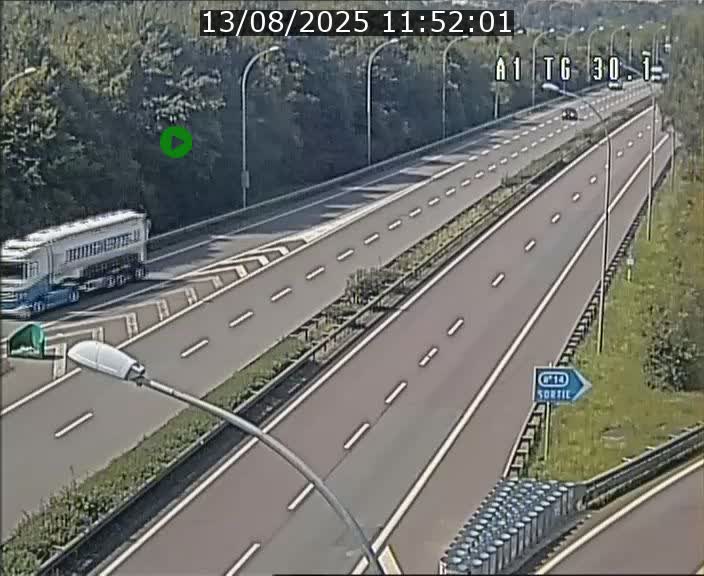 Traffic live webcam Luxembourg Grevenmacher - A1 direction Luxembourg - BK 30.1