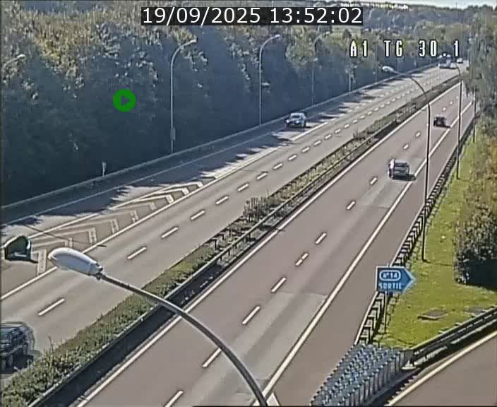 Traffic live webcam Luxembourg Grevenmacher - A1 direction Luxembourg - BK 30.1