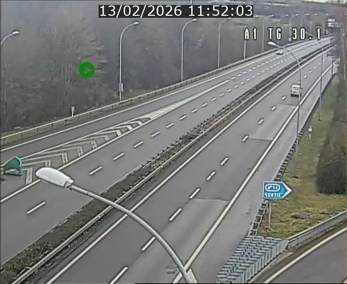 <h2>Traffic live webcam Luxembourg Grevenmacher - A1 direction Luxembourg - BK 30.1</h2>
