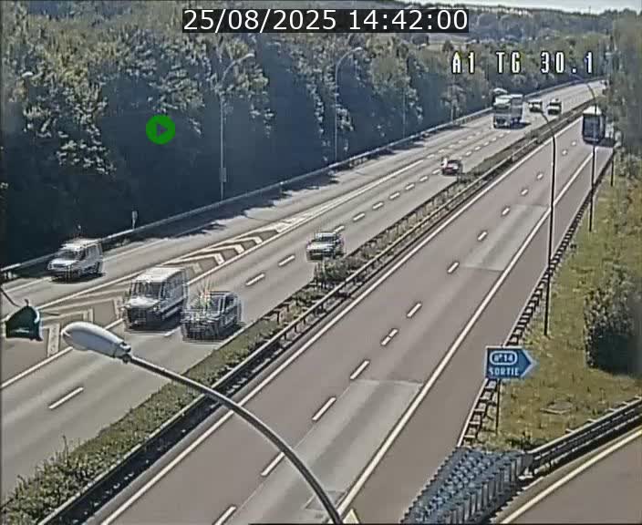 <h2>Traffic live webcam Luxembourg Grevenmacher - A1 direction Luxembourg - BK 30.1</h2>