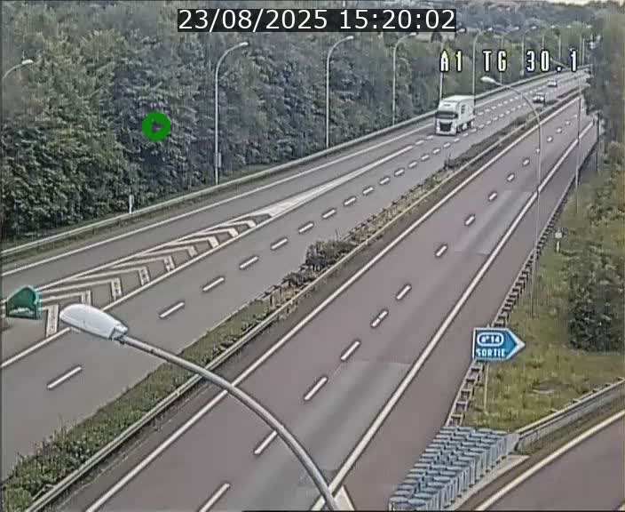 <h2>Traffic live webcam Luxembourg Grevenmacher - A1 direction Luxembourg - BK 30.1</h2>