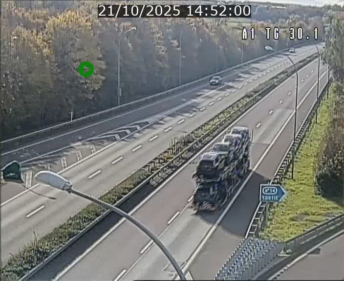 <h2>Traffic live webcam Luxembourg Grevenmacher - A1 direction Luxembourg - BK 30.1</h2>