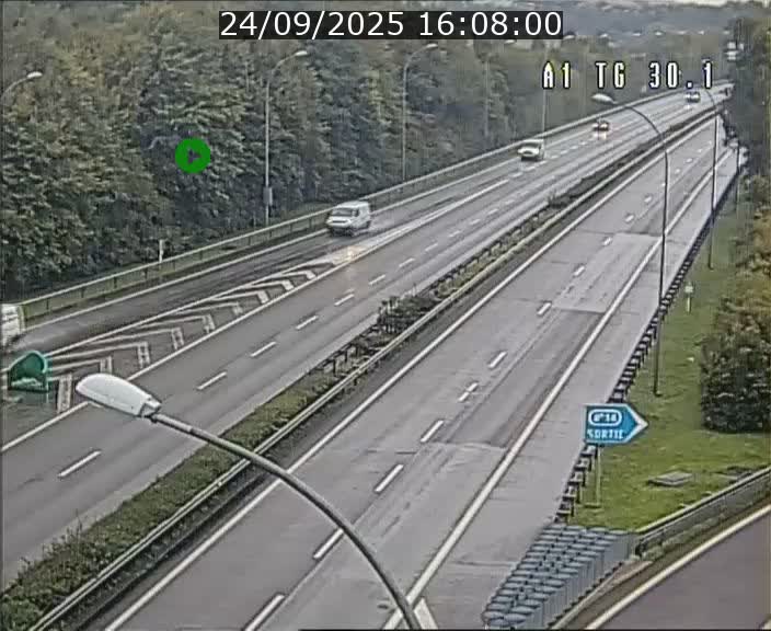 <h2>Traffic live webcam Luxembourg Grevenmacher - A1 direction Luxembourg - BK 30.1</h2>