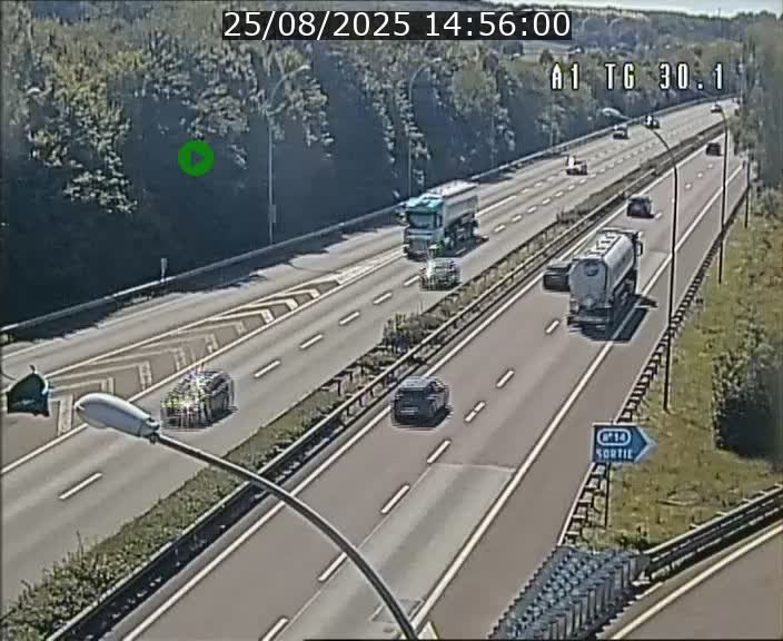 <h2>Traffic live webcam Luxembourg Grevenmacher - A1 direction Luxembourg - BK 30.1</h2>