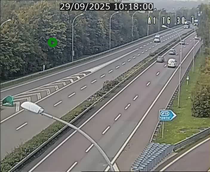 Traffic live webcam Luxembourg Grevenmacher - A1 direction Luxembourg - BK 30.1