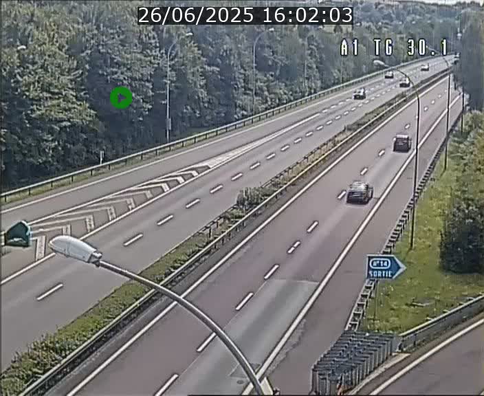 <h2>Traffic live webcam Luxembourg Grevenmacher - A1 direction Luxembourg - BK 30.1</h2>