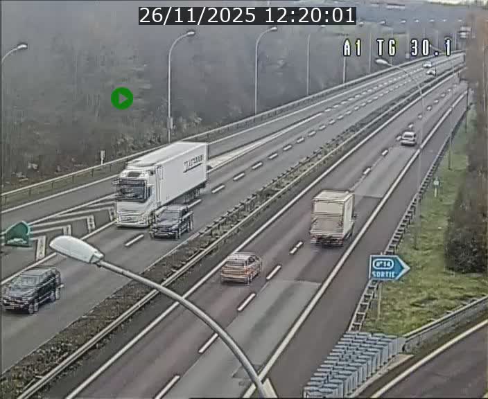 <h2>Traffic live webcam Luxembourg Grevenmacher - A1 direction Luxembourg - BK 30.1</h2>