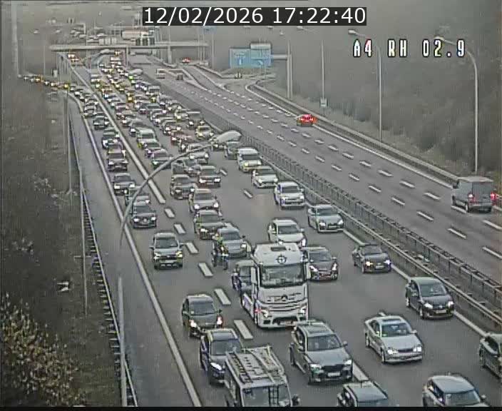 Webcam traffic A4 Luxembourg - BK 2.9 - Croix de Cessange (direction Luxembourg)