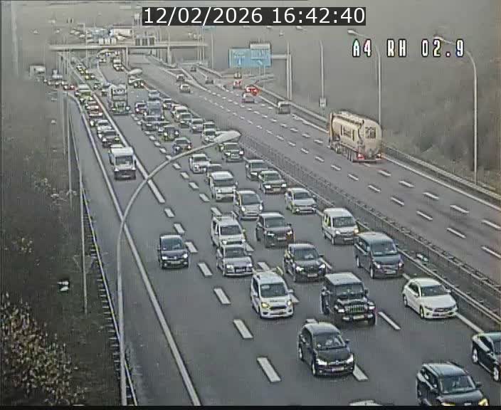 <h2>Webcam traffic A4 Luxembourg - BK 2.9 - Croix de Cessange (direction Luxembourg)</h2>