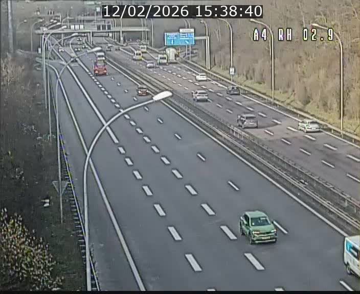 <h2>Webcam traffic A4 Luxembourg - BK 2.9 - Croix de Cessange (direction Luxembourg)</h2>