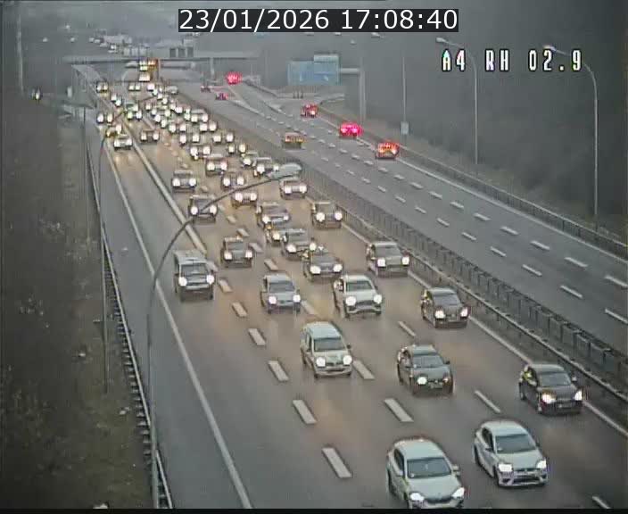 <h2>Webcam traffic A4 Luxembourg - BK 2.9 - Croix de Cessange (direction Luxembourg)</h2>