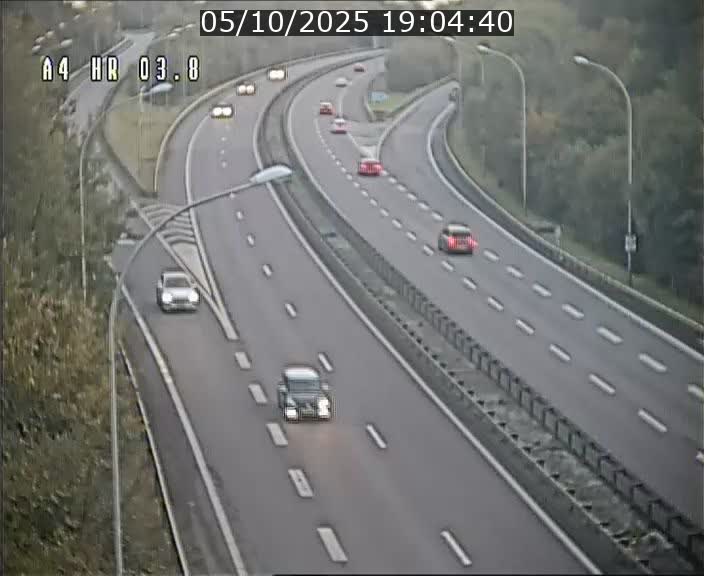 Webcam traffic A4 Luxembourg - BK 3.8 - Leudelange (direction Esch sur Alzette)