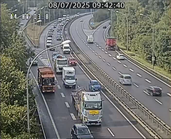 Webcam traffic A4 Luxembourg - BK 3.8 - Leudelange (direction Esch sur Alzette)