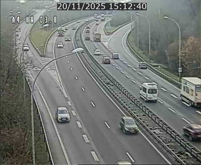 Webcam traffic A4 Luxembourg - BK 3.8 - Leudelange (direction Esch sur Alzette)
