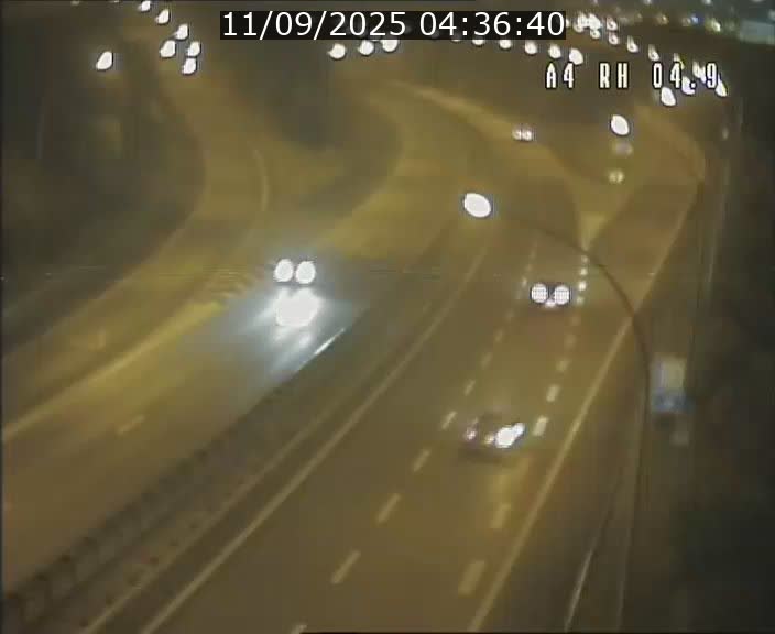 Traffic live webcam Luxembourg Leudelange - A4 - BK 4.9 - direction Luxembourg