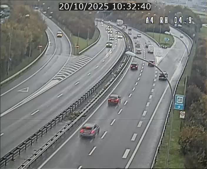 Traffic live webcam Luxembourg Leudelange - A4 - BK 4.9 - direction Luxembourg