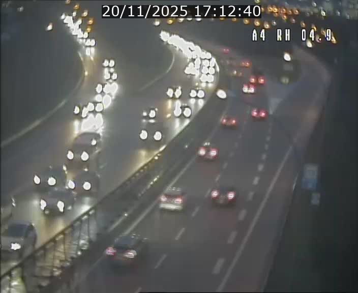 <h2>Traffic live webcam Luxembourg Leudelange - A4 - BK 4.9 - direction Luxembourg</h2>