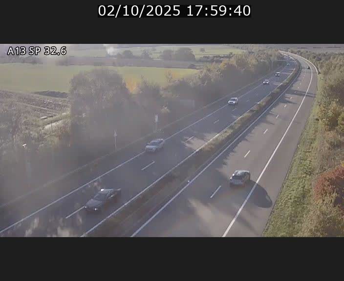 <h2>Webcam info trafic A13 à hauteur de Mondorf-les-bains. Vue orientée vers Altwies</h2>