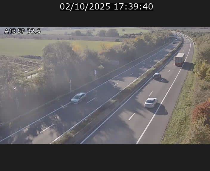 <h2>Webcam info trafic A13 à hauteur de Mondorf-les-bains. Vue orientée vers Altwies</h2>