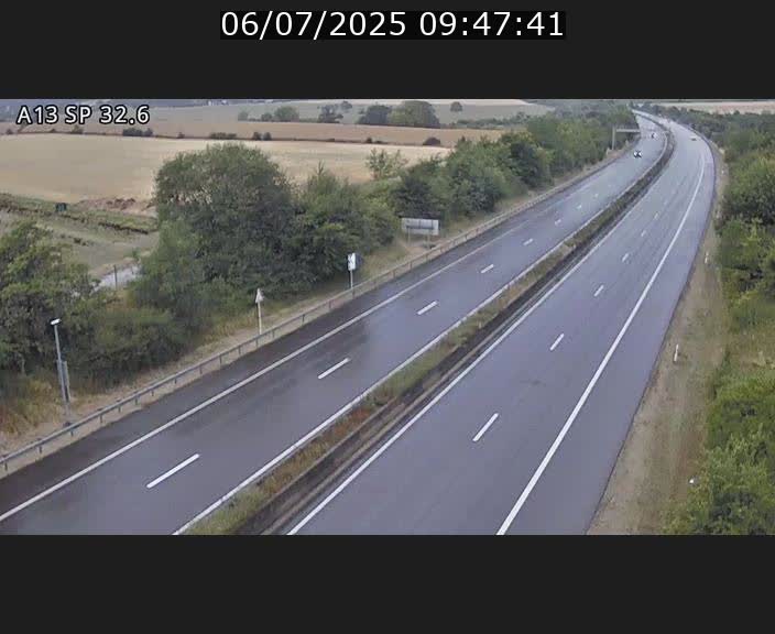 <h2>Webcam info trafic A13 à hauteur de Mondorf-les-bains. Vue orientée vers Altwies</h2>