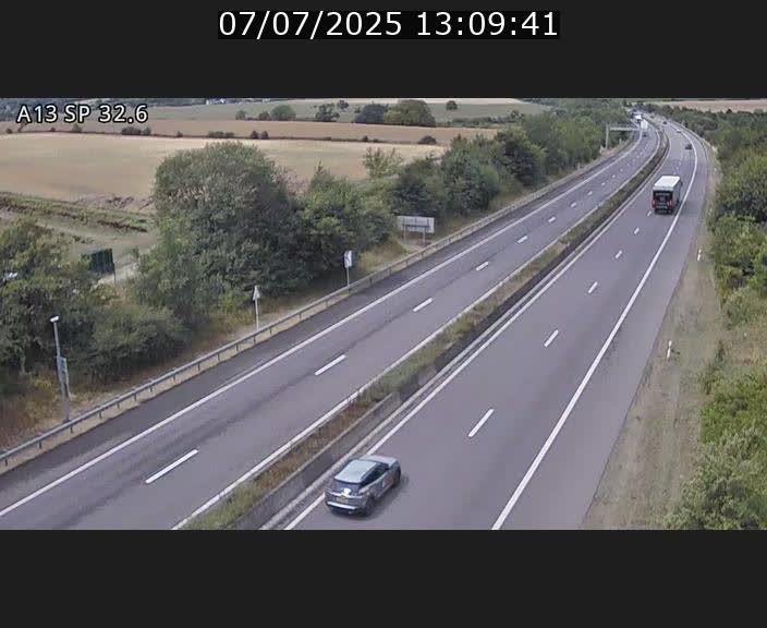 <h2>Webcam info trafic A13 à hauteur de Mondorf-les-bains. Vue orientée vers Altwies</h2>