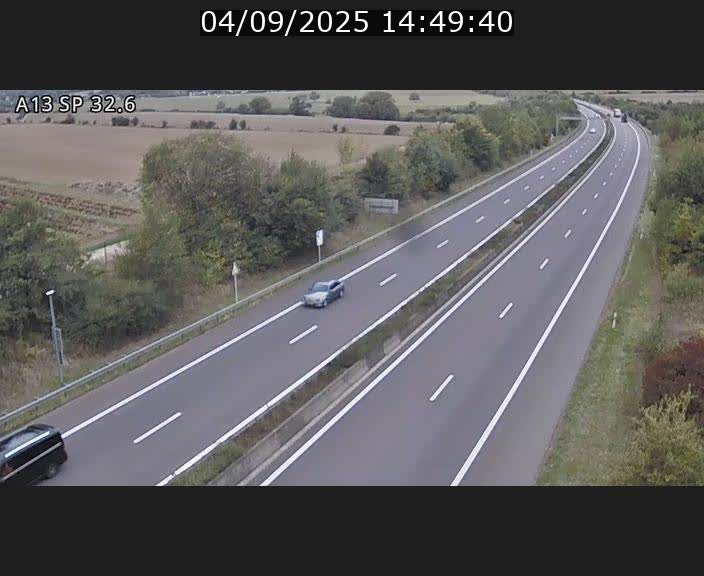 <h2>Webcam info trafic A13 à hauteur de Mondorf-les-bains. Vue orientée vers Altwies</h2>