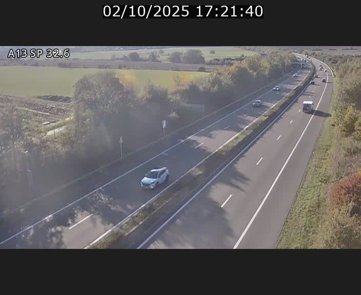 <h2>Webcam info trafic A13 à hauteur de Mondorf-les-bains. Vue orientée vers Altwies</h2>