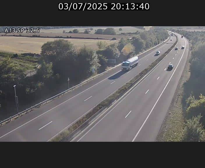 <h2>Webcam info trafic A13 à hauteur de Mondorf-les-bains. Vue orientée vers Altwies</h2>