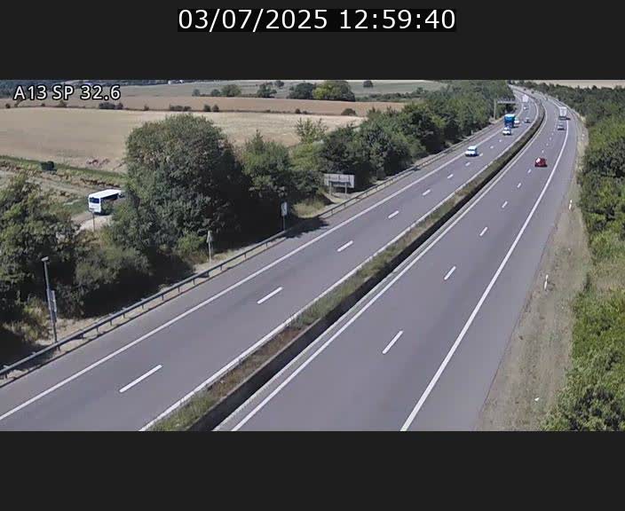<h2>Webcam info trafic A13 à hauteur de Mondorf-les-bains. Vue orientée vers Altwies</h2>