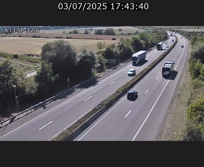 <h2>Webcam info trafic A13 à hauteur de Mondorf-les-bains. Vue orientée vers Altwies</h2>