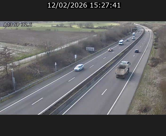 <h2>Webcam info trafic A13 à hauteur de Mondorf-les-bains. Vue orientée vers Altwies</h2>