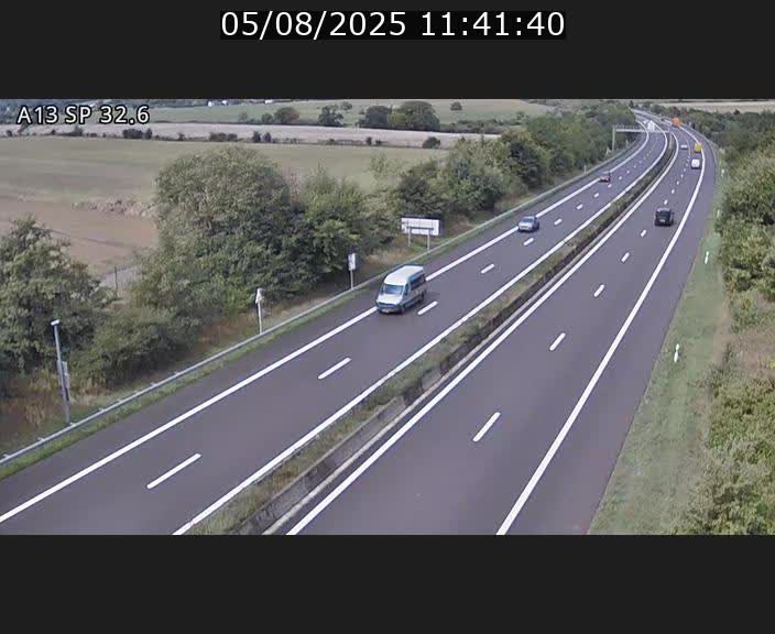 <h2>Webcam info trafic A13 à hauteur de Mondorf-les-bains. Vue orientée vers Altwies</h2>