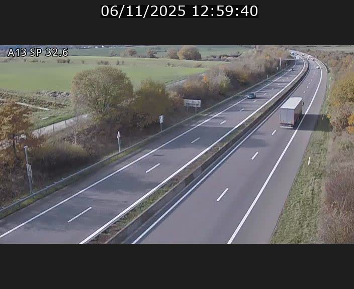 <h2>Webcam info trafic A13 à hauteur de Mondorf-les-bains. Vue orientée vers Altwies</h2>