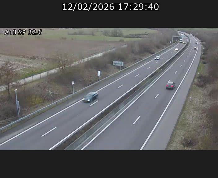 <h2>Webcam info trafic A13 à hauteur de Mondorf-les-bains. Vue orientée vers Altwies</h2>