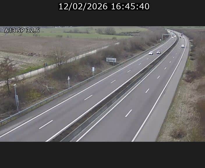 <h2>Webcam info trafic A13 à hauteur de Mondorf-les-bains. Vue orientée vers Altwies</h2>