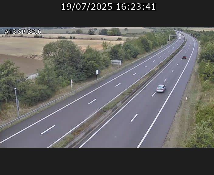 <h2>Webcam info trafic A13 à hauteur de Mondorf-les-bains. Vue orientée vers Altwies</h2>