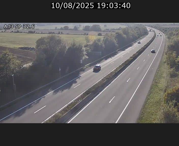 <h2>Webcam info trafic A13 à hauteur de Mondorf-les-bains. Vue orientée vers Altwies</h2>