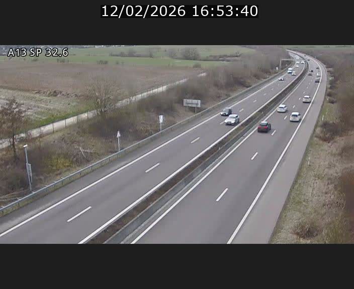 <h2>Webcam info trafic A13 à hauteur de Mondorf-les-bains. Vue orientée vers Altwies</h2>