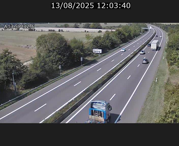 <h2>Webcam info trafic A13 à hauteur de Mondorf-les-bains. Vue orientée vers Altwies</h2>