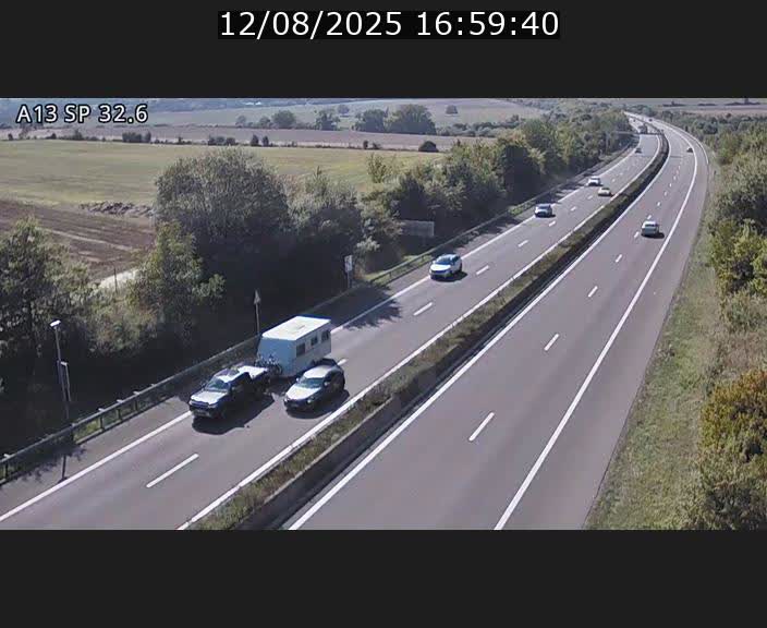 <h2>Webcam info trafic A13 à hauteur de Mondorf-les-bains. Vue orientée vers Altwies</h2>