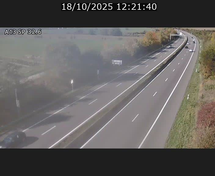 <h2>Webcam info trafic A13 à hauteur de Mondorf-les-bains. Vue orientée vers Altwies</h2>