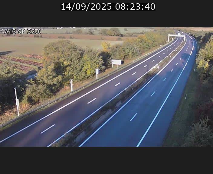 <h2>Webcam info trafic A13 à hauteur de Mondorf-les-bains. Vue orientée vers Altwies</h2>